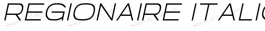 Regionaire Italic字体转换
